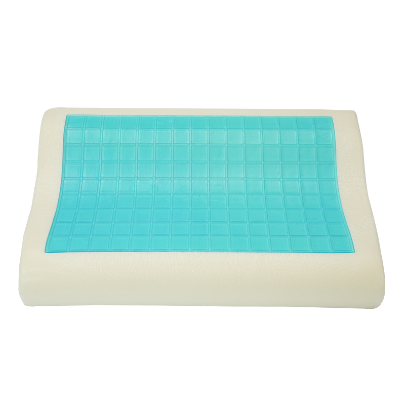 Contour memory foam gel cooling pillow